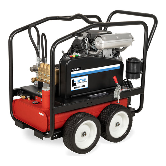 Premium Series Gasoline Portable w/ Roll Cage Cold Water Pressure Washer